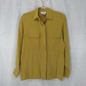 DONCASTER SILK LONG SLEEVE TOP SIZE 6